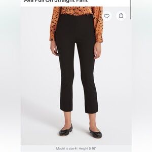 Tribal Ava Black Straight-Leg Pants